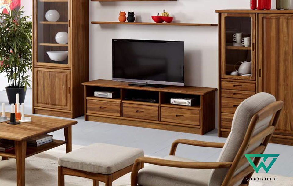 Mẫu kệ tivi gỗ óc chó hiện đại cho phòng khách Mẫu kệ tivi gỗ óc chó hiện đại cho phòng khách